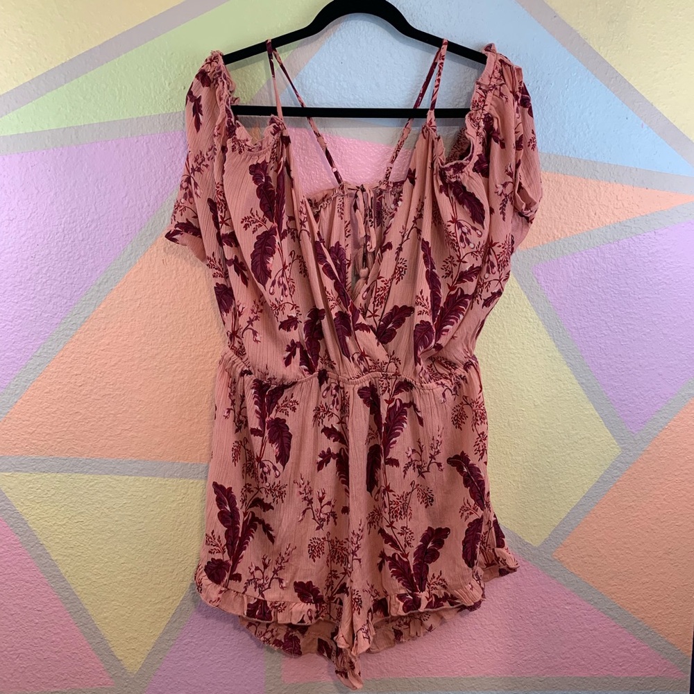 Topshop Women's Romper Size Large Floral Print